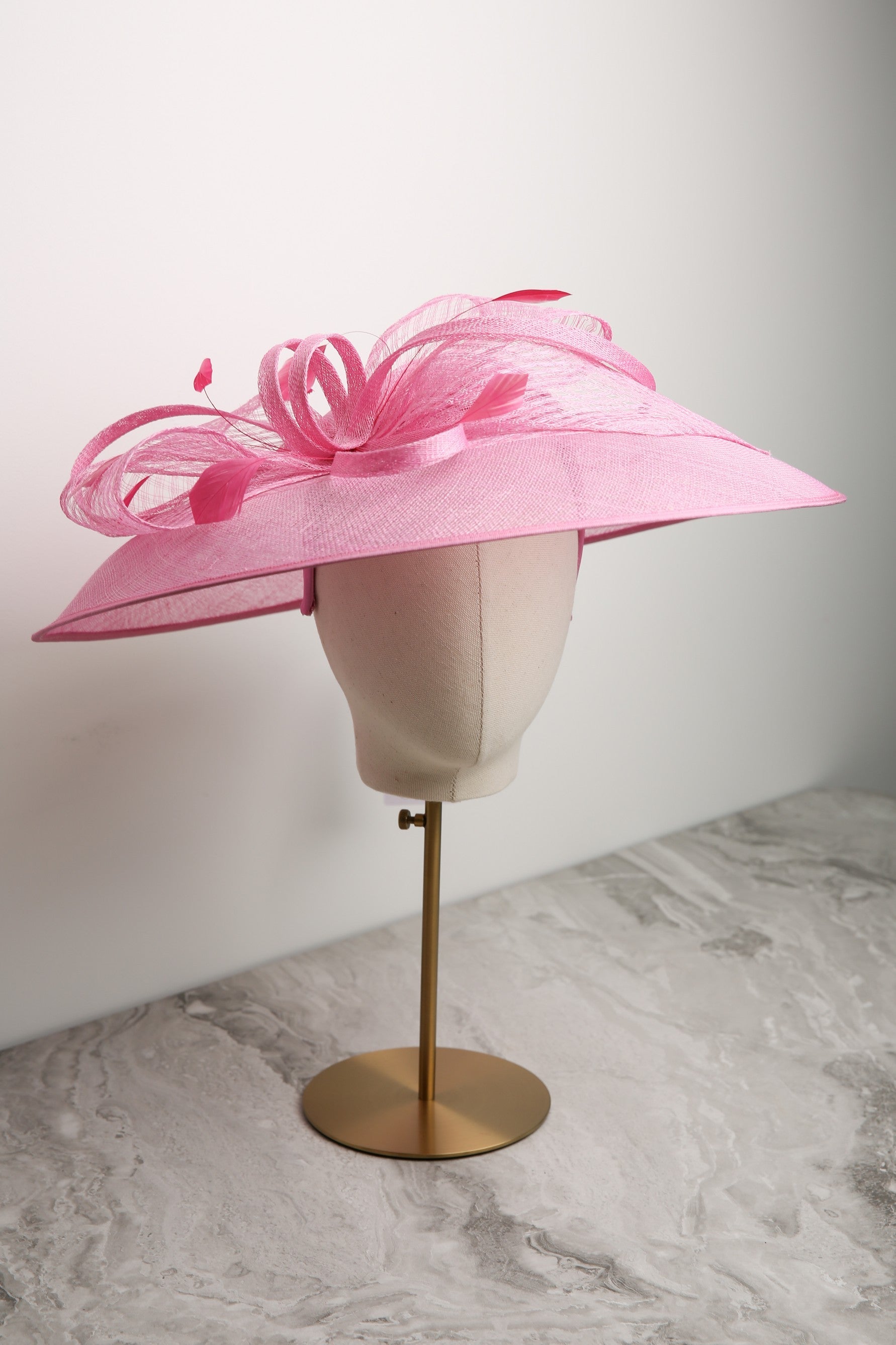 Condici Large Fascinator with Clipped Coque Feathers
