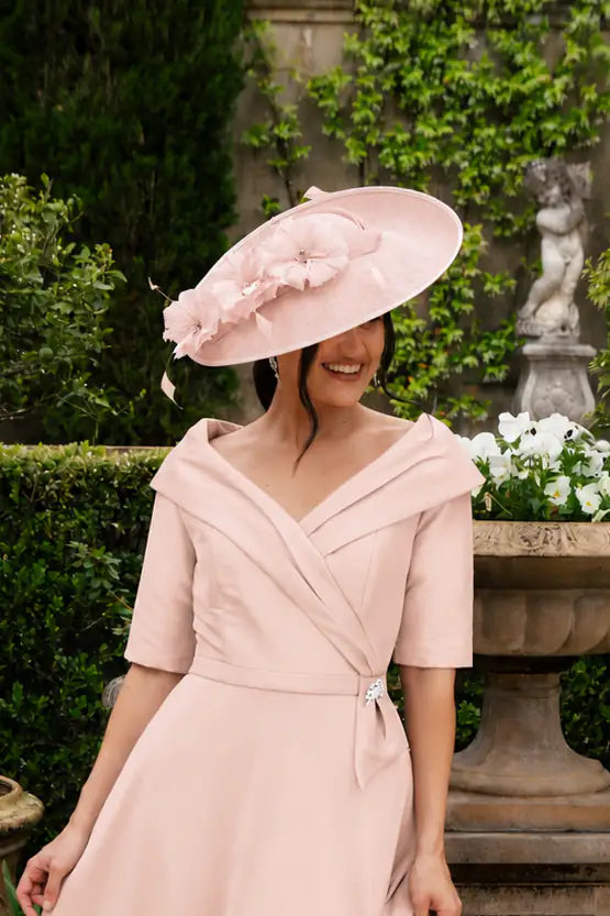 Ispirato Large Brim Hat in Misty Rose